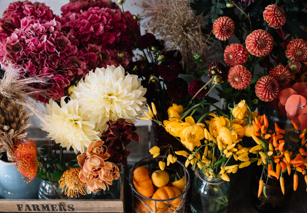 autumn wedding flowers